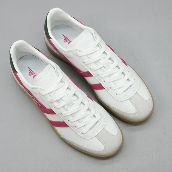 Gola Men's 10 Viper Leather White Gray Pink Tennis/gym Shoes Sneakers - CLB744 - Picture 6 of 12